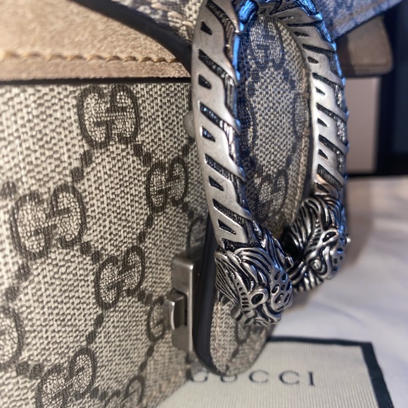 GG Supreme Monogram Mini Dionysus Shoulder Bag AUTHENTIC - Picture 12 of 15